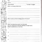 Biography Book Report Template 6th Grade