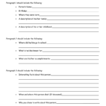 Biography Book Report Template 6th Grade