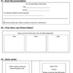 Book Report Template 6th Class