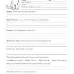 Book Report Template 6th Grade Pdf