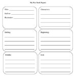 Book Report Template 6th Grade Printable