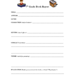 Book Report Template 7th Grade