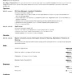 Experienced Rn Resume Templates