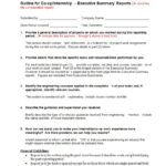 Report Template Executive Summary