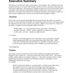 Report Template Executive Summary