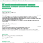 Resume Template Novoresume