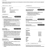 Resume Templates Marketing