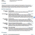 Resume Templates Marketing