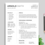 Resume Templates Microsoft Word Free