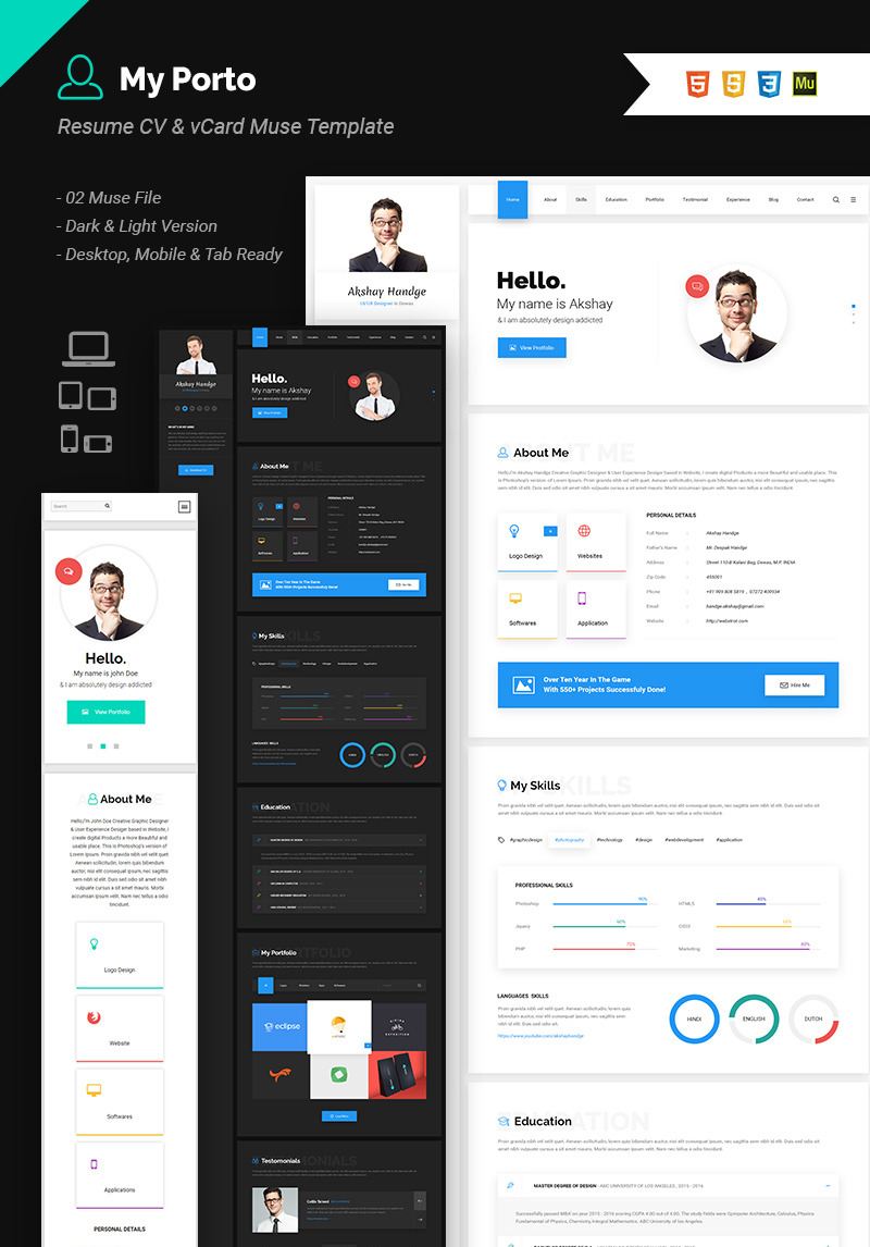 Resume Templates Muse