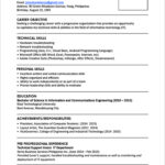 Resume Templates New Graduates