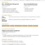 Resume Templates No Experience