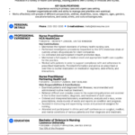 Resume Templates Nurse Practitioner