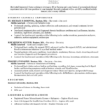 Resume Templates Nursing Students