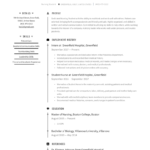 Resume Templates Nursing Students