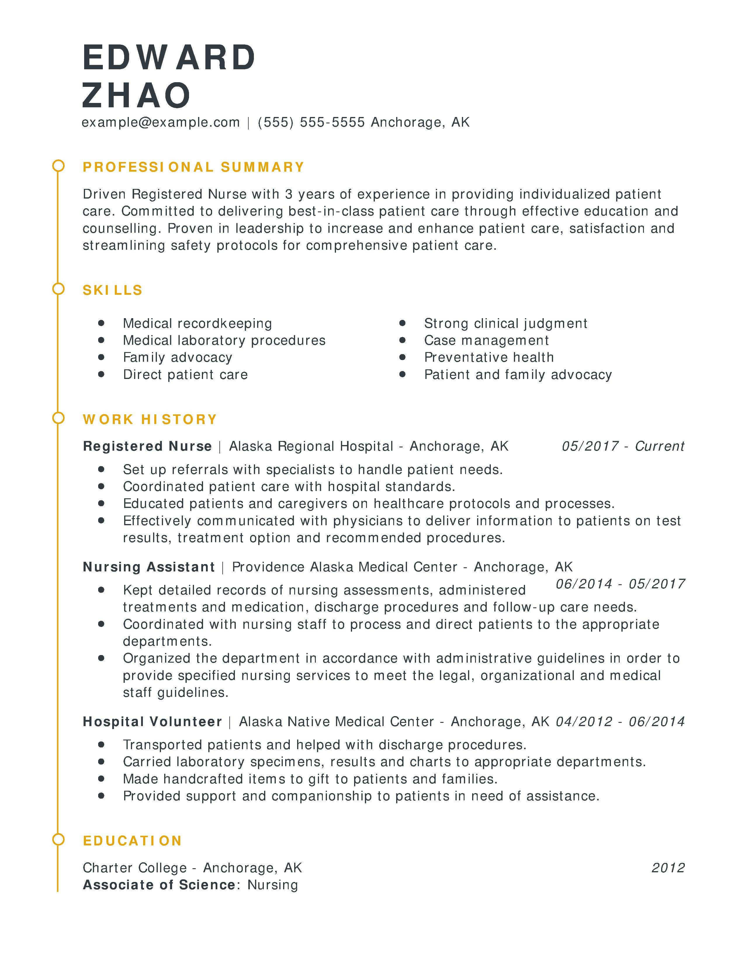 Rn Nurse Resume Templates