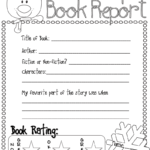 Book Report Template 1st Grade