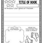 Book Report Template 1st Grade