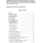 Report Template With Table Of Contents