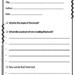 Animal Report Template 5th Grade