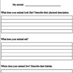 Animal Report Template 5th Grade