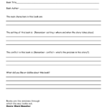 Book Report Template 3rd Grade Free