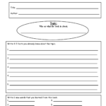 Book Report Template 4th Grade Nonfiction