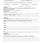 Book Report Template 4th Grade Nonfiction