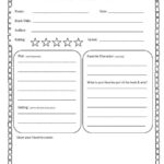 Book Report Template 5th Grade Nonfiction