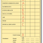 Grade 9 Report Card Template