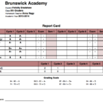 Grade 9 Report Card Template