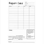 Grade 9 Report Card Template