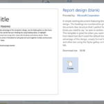 Report Template Design Word